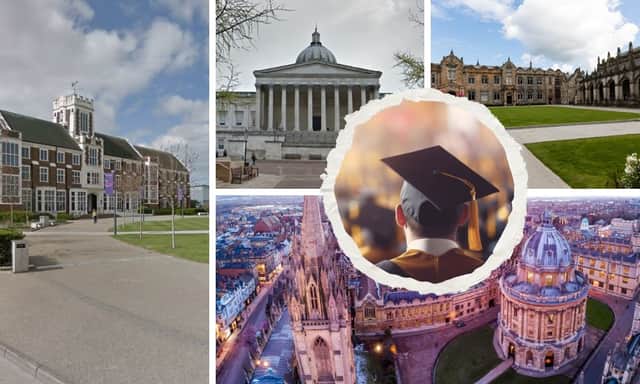 Universities from across England and Scotland came out on top in the 2026 league table