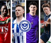 From left to right: Ibrahima Diabae, Tobias Heintz, Robbie Ure and Nils Zatterstrom are all impressing in Sweden where Pompey are looking for transfer options.
