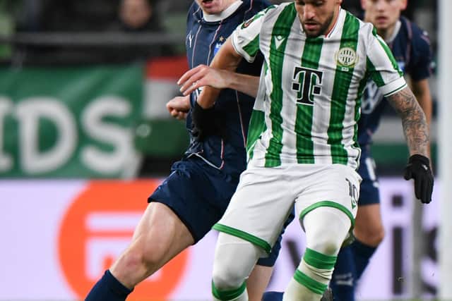 Nils Zatterstrom in action for Malmo against Ferencvaros. Pic: Getty
