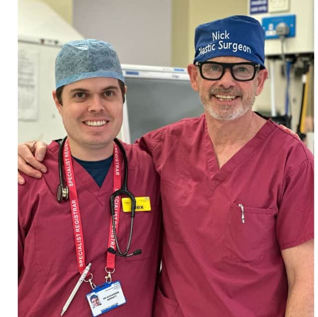 Father and son, Nicholas and Alexander Bennett, operated alongside each other for the first time in their professional careers.