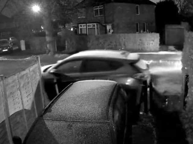 The moment Timothy Jason Starkie crashed into the parked car
