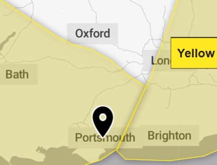A yellow weather warning has been issued