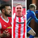 From left to right: Joe Rafferty, Gavin Whyte and Jack Sparkes has been through varying fortunes since leaving Pompey.