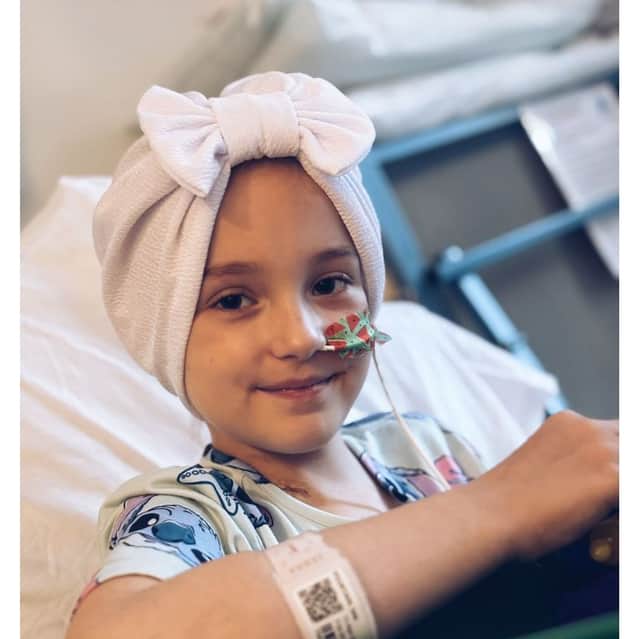 Isla's parents told The News how she has been brave throughout the diagnosis.