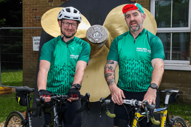 L/R CPO Ian 'Ticker' Udell-Hart from HMS Sultan and CPO Andy Leonard from the Institute of Naval Medicine will tackle the gruelling 'Chase the Sun South' challenge on Saturday, 21 June.