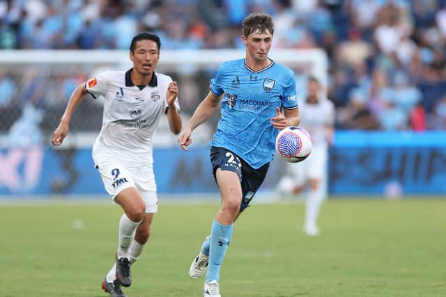 Hayden Matthews in action for Sydney FC prior to his Pompey move.