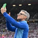Robbie Williams during Soccer Aid 2025
