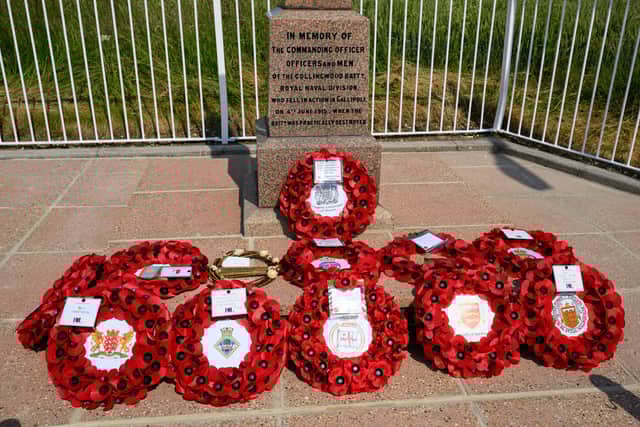 The parade remembers the actions and lose of life of the Royal Naval battalion during WW1 especially during the Gallipoli campaign.