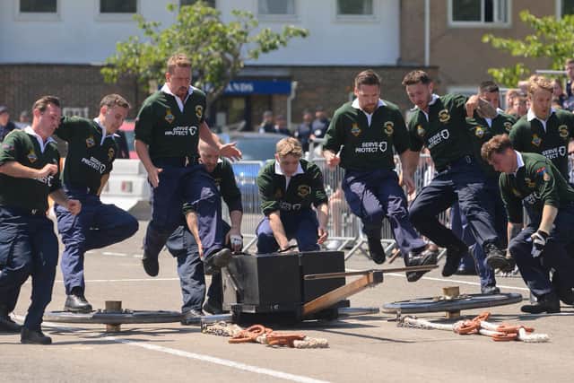 The HMS Collingwood open day is drawing near, with crews carrying out public training drills ahead of the Field Gun competition.