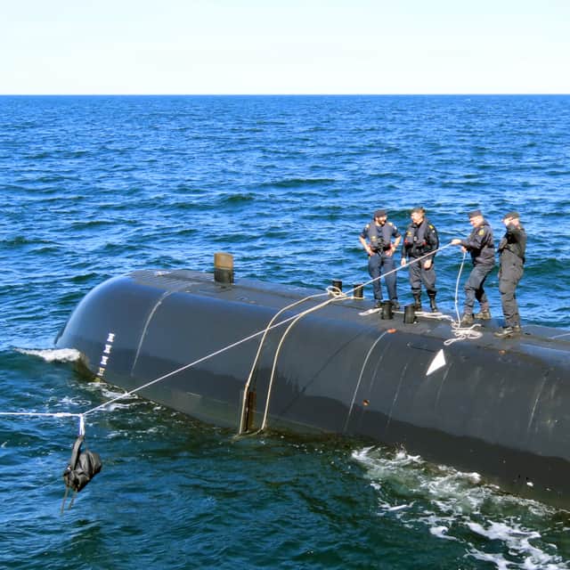 The coffee nears its destination with the Swedish submariners