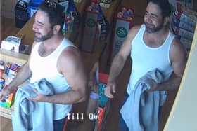The police are looking to speak to a man in connection with a reported theft from Pets at Home, Wellington Retail Park in Waterlooville.