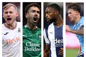 From left to right: Harry Darling, Ryan Hardie, Semi Ajayi and Adrian Segecic have all recently been on the move in the transfer window.