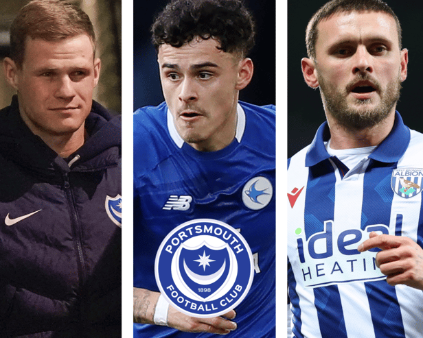 From left to right: Rob Atkinson, Alex Robertson and John Swift are all covered in our Pompey transfer Q&A
