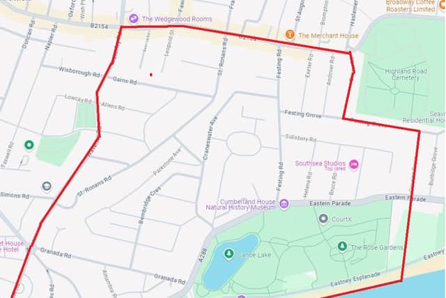 Following anti-social behaviour in Southsea and Old Portsmouth the police have issued a dispersal order which will be in place from June 20 at 5pm until 5pm on June 22.
The order covers the areas pictured, which include South Parade Pier, the Hotwalls, and the Camber.