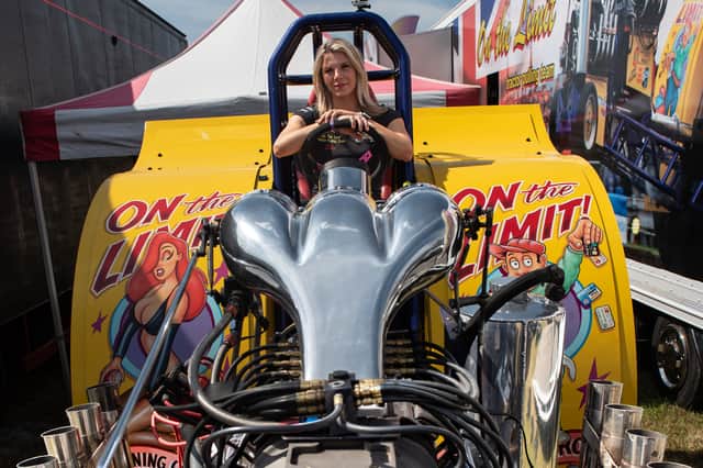Ellie Pacey from Northants with her light-modified tractor, On The Limit.