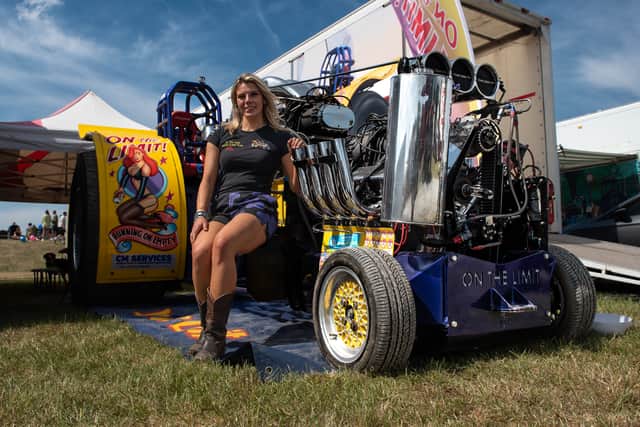 Ellie Pacey from Northants with her light-modified tractor, On The Limit.