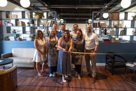 Coffee Quarters, a brand new cafe, has opened its doors this weekend at The Royal Haslar Waterfront Village. 

Pictured: John Doherty, Ryan Power, Christie, Joe Heinz, Kirsten Bradley (Mayor), Jonathan Bradley, Maria, Lu. 

Picture: Alec Chapman