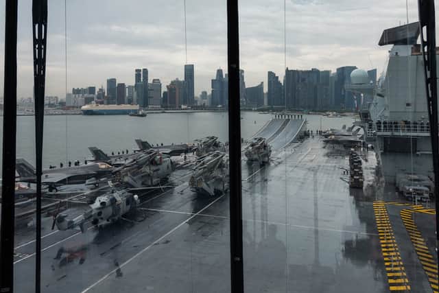 HMS Prince of Wales in Singapore.