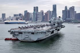 Royal Navy flagship HMS Prince of Wales has reached Singapore on its huge deployment in the Indo-Pacific region. She is leading the UK Carrier Strike Group on Operation Highmast.