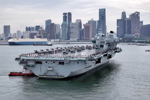 Royal Navy flagship HMS Prince of Wales has reached Singapore on its huge deployment in the Indo-Pacific region. She is leading the UK Carrier Strike Group on Operation Highmast.