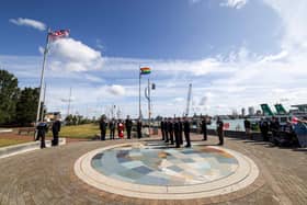 A flag raising ceremony took place in Gosport today to mark Armed Forces Week.