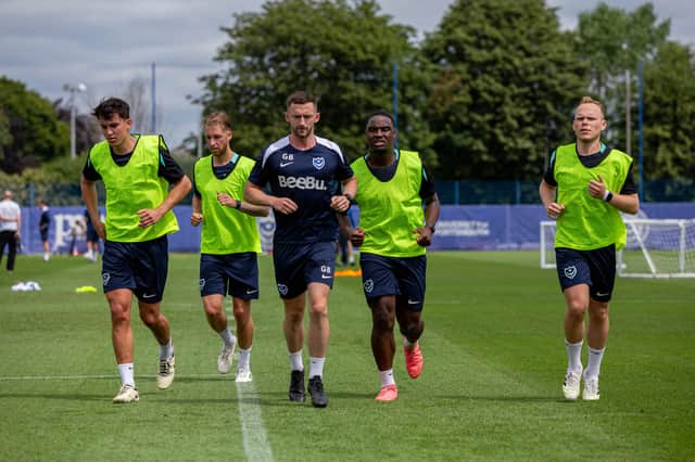 The start of Pompey's pre-season training in July 2024. Picture: Habibur Rahman