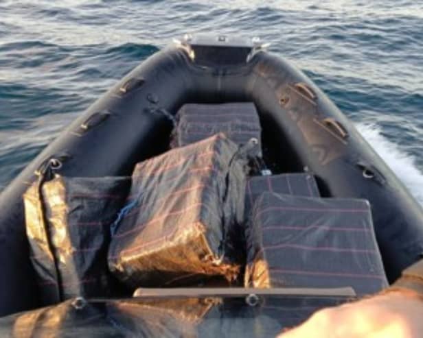 Picture of the cocaine taken from the phone of Edwin Yahir Tabora Baca
