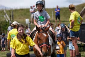 Thomas Stickney, 8, on a pony.
Picture: Chris Moorhouse (220625-21)
