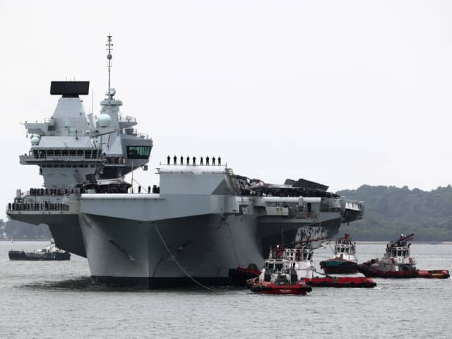 Sailors on HMS Prince of Wales wrote letters home to their families saying what might happen on crucial part of deployment. Royal Navy aircraft carrier HMS Prince of Wales sails into Singapore on June 23. She is currently leading the UK Carrier Strike Group on the Indo-Pacific deployment called Operation Highmast.