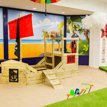 The children's role play lounge was popular with local families and also became a destination for families in surrounding areas.