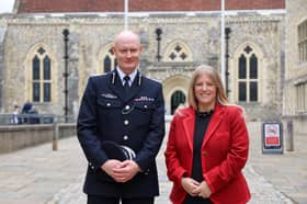 New Hampshire and Isle of Wight chief constable Alexis Boon and police and crime commissioner Donna Jones