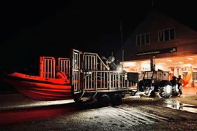 Three boys were rescued from a broken fishing boat by Hayling Island RNLI crews near Chichester Harbour