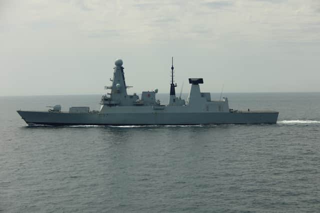 HMS Duncan kept a watchful eye on RFN Boikiy as the Russian ship sailed through the English Channel. She has completed her maintenance period and is back available for Royal Navy operations.