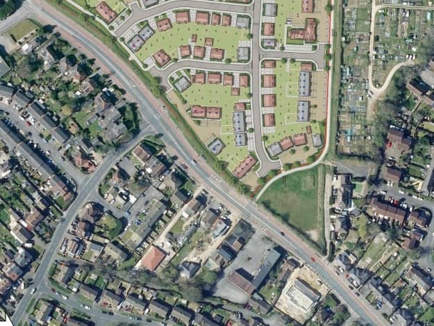 The site of phase 8 of the Berewood development in London Road