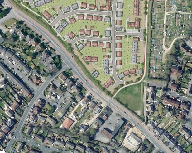 The site of phase 8 of the Berewood development in London Road