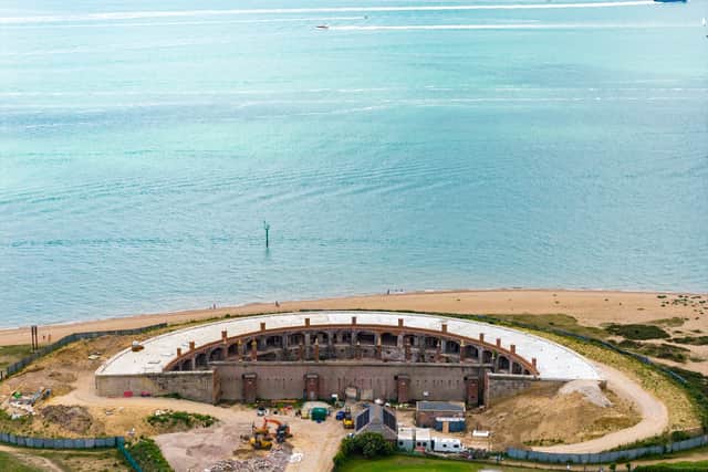Aerial view of Fort Gilkicker. Picture: Marcin Jedrysiak