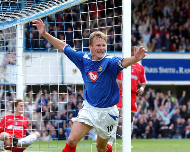 Teddy Sheringham in his Pompey days. Pic: Steve Reid.