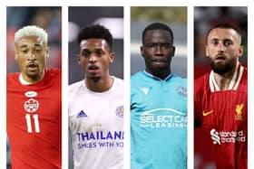 From left to right: Daniel Jebbison, Sidnei Tavares, Amadou Mbengue and Nat Phillips have all been on the move in the Championship.