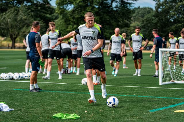 Pompey have been training at The Lensbury hotel, Teddington, since Friday. Picture: Portsmouth FC