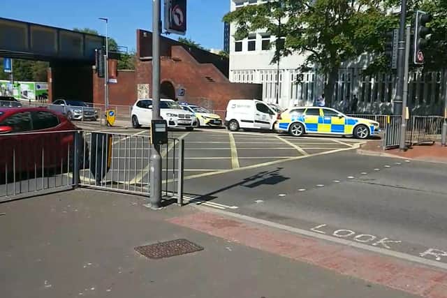 A suspected stolen van was stopped on the A3 in Portsmouth.