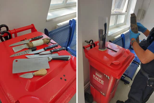 Knives surrendered in Portsmouth
