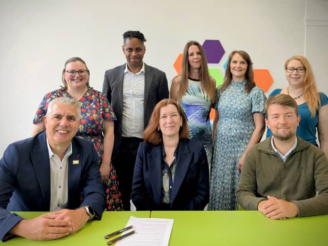 L-r (top) Allie Anderson, Professor Nigel Williams, Becky Miles, Dr Elaine Rust, Amy Doyle.
L-r (bottom) Dave Humphries, Professor Anne Murphy, Joe Gamlin