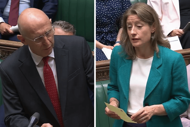 The standard of military housing has been cited as one of the main reasons why service personnel are leaving the force. From L: Defence secretary John Healey, Labour, and Liberal Democrat MP Helen Maguire