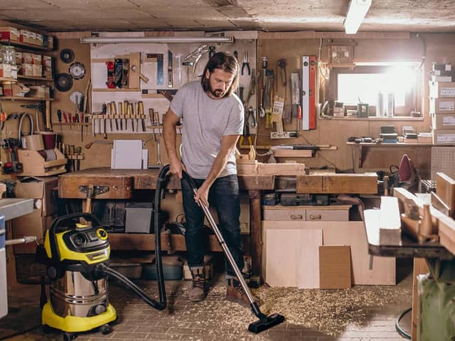 Soggy sawdust is no problem for the The Karcher WD6 P Premium 