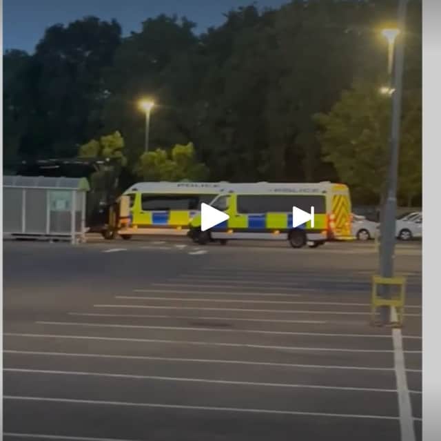 Police head to the incident in Leigh Park on July 1.