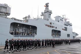 HMS Ocean, Landing Platform Helicopter and former Royal Navy flagship, was decommissioned at a ceremony on March 27, 2018, with the late Queen Elizabeth II attending the ceremony. The warship was sold to Brazil.