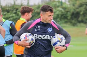 John Mousinho insists he would never turn down the chance to bring Alex Robertson back to Fratton Park. Picture: Habibur Rahman