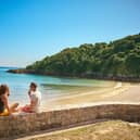 Fermain cove in Guernsey