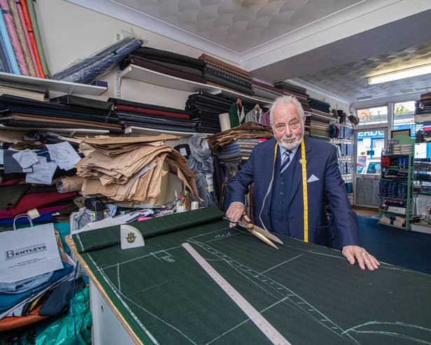 Alex Bentley, Bentleys tailors, Southsea, Portsmouth.