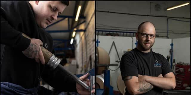 Brandon Murphy and Sam Santos worked on the part for The Large Hadron Collider.